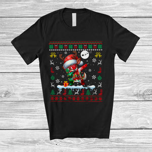 MacnyStore - Dabbing Reindeer Italian; Awesome Christmas Italian Santa Reindeer; Sweater Farmer Family T-Shirt