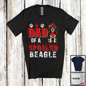 MacnyStore - Dad Of A Spoiled Beagle, Awesome Father's Day Puppy Sunglasses, Matching Family Group T-Shirt