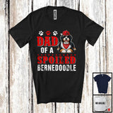 MacnyStore - Dad Of A Spoiled Bernedoodle, Awesome Father's Day Puppy Sunglasses, Matching Family Group T-Shirt