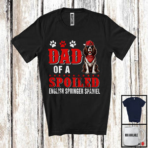 MacnyStore - Dad Of A Spoiled English Springer Spaniel, Awesome Father's Day Puppy Sunglasses, Family T-Shirt