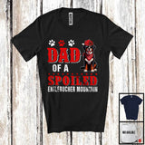 MacnyStore - Dad Of A Spoiled Entlebucher Mountain, Awesome Father's Day Puppy Sunglasses, Family T-Shirt