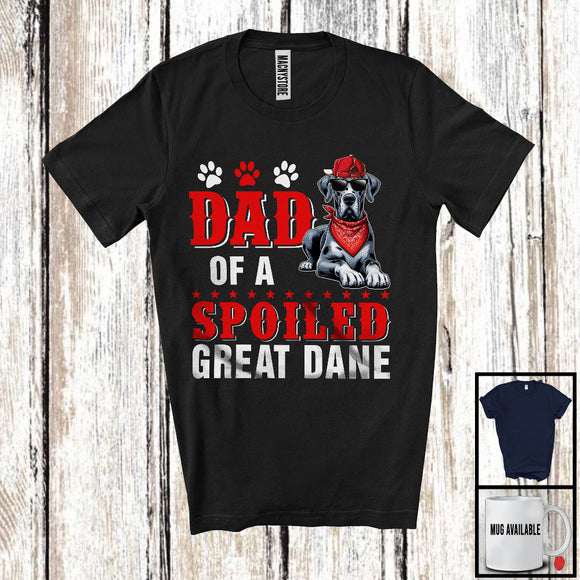 MacnyStore - Dad Of A Spoiled Great Dane, Awesome Father's Day Puppy Sunglasses, Matching Family Group T-Shirt