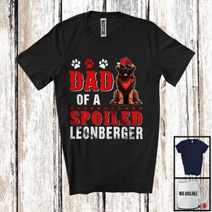 MacnyStore - Dad Of A Spoiled Leonberger, Awesome Father's Day Puppy Sunglasses, Matching Family Group T-Shirt