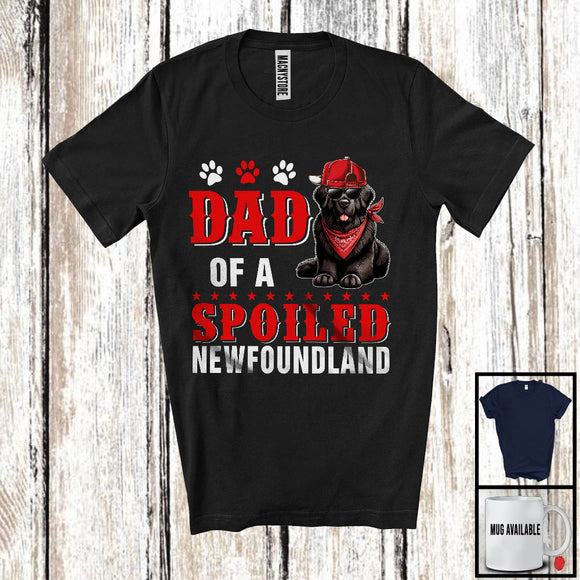 MacnyStore - Dad Of A Spoiled Newfoundland, Awesome Father's Day Puppy Sunglasses, Family T-Shirt