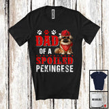 MacnyStore - Dad Of A Spoiled Pekingese, Awesome Father's Day Puppy Sunglasses, Matching Family Group T-Shirt