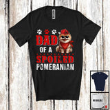 MacnyStore - Dad Of A Spoiled Pomeranian, Awesome Father's Day Puppy Sunglasses, Matching Family Group T-Shirt