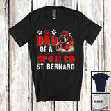 MacnyStore - Dad Of A Spoiled St. Bernard, Awesome Father's Day Puppy Sunglasses, Matching Family Group T-Shirt