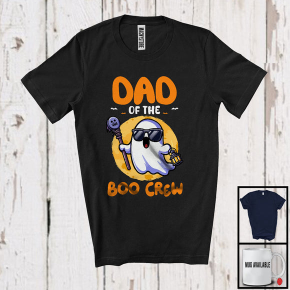 MacnyStore - Dad Of The Boo Crew, Lovely Halloween Costume Witch Boo Ghost Sunglasses, Family Group T-Shirt