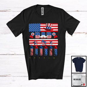 MacnyStore - Dad, Awesome 4th Of July Father's Day American Flag, Matching Family Patriotic Proud T-Shirt