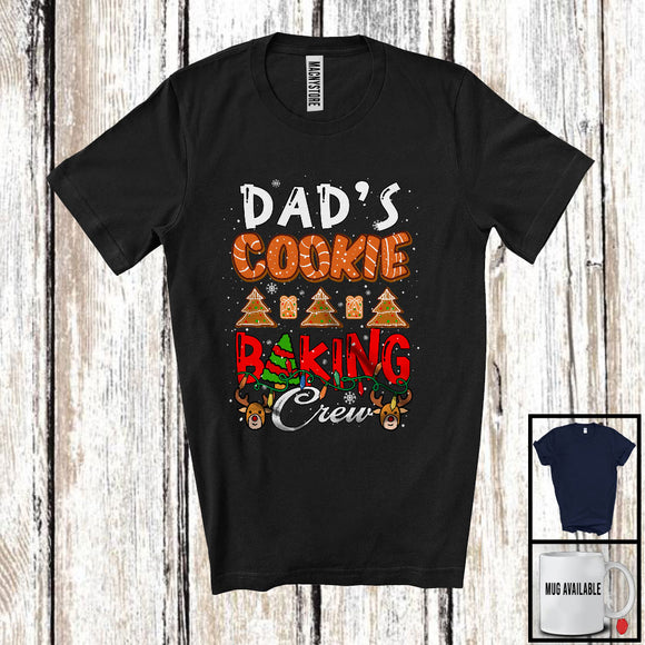 MacnyStore - Dad's Cookie Baking Crew; Adorable Christmas Tree Santa Baker; X-mas Family Group T-Shirt