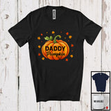 MacnyStore - Daddy Pumpkin; Awesome Thanksgiving Pumpkin Lover Family Group; Fall Autumn Leaves T-Shirt