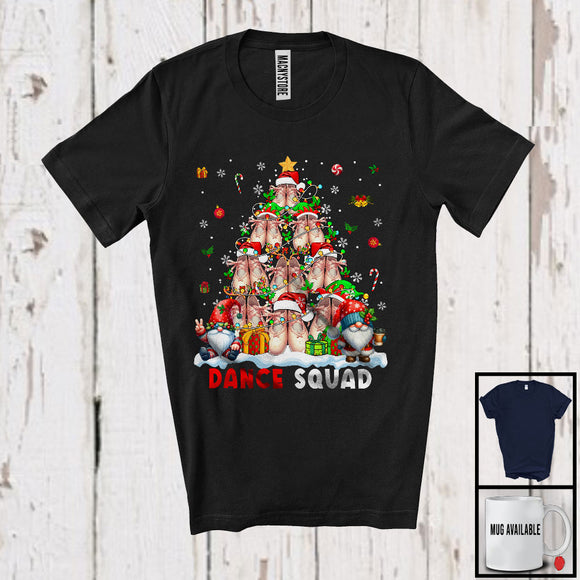 MacnyStore - Dance Squad; Lovely Ballet Shoes Equipment Christmas Tree Lights; Sport Player Gnomes T-Shirt