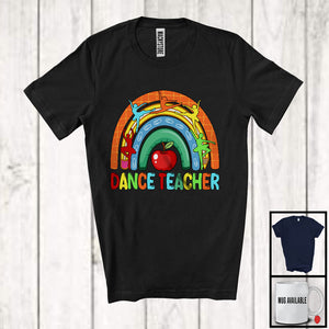 MacnyStore - Dance Teacher; Colorful Rainbow School Things; Dance Teacher Students Group T-Shirt