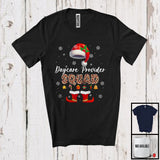 MacnyStore - Daycare Provider Squad; Wonderful Christmas Leopard Santa Pajamas; Family Group Proud Jobs T-Shirt