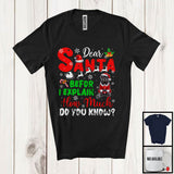 MacnyStore - Dear Santa Before I Explain; Wonderful Christmas Cane Corso Santa Naughty; Snowing Family T-Shirt