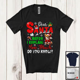 MacnyStore - Dear Santa Before I Explain; Wonderful Christmas Chihuahua Santa Naughty; Snowing Family T-Shirt