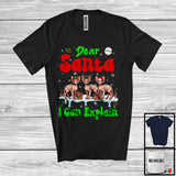 MacnyStore - Dear Santa I Can Explain; Fantastic Christmas Lights Three Sphynx Cat Owner; Snowing T-Shirt