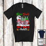 MacnyStore - Dear Santa Just Bring Axolotls; Humorous Christmas Santa Animal Lover; X-mas Lights Snowing T-Shirt