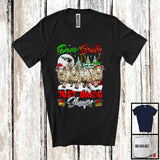 MacnyStore - Dear Santa Just Bring Sheeps; Humorous Christmas Santa Animal Lover; X-mas Lights Snowing T-Shirt