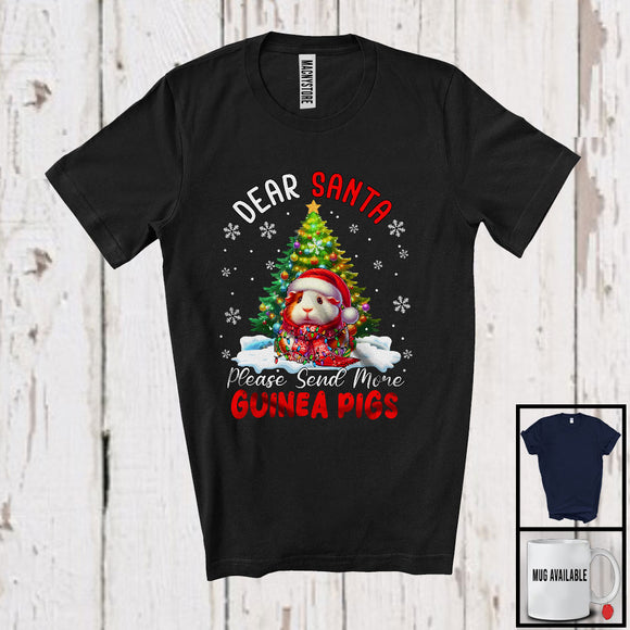 MacnyStore - Dear Santa Please Send More Guinea Pigs; Fantastic Christmas Tree Santa Guinea Pig; Animal T-Shirt