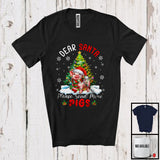 MacnyStore - Dear Santa Please Send More Pigs; Fantastic Christmas Tree Santa Pig; Farm Animal Farmer T-Shirt