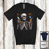 MacnyStore - Dentist Skeleton, Scary Halloween Costume Skeleton Skull Lover, Proud Careers Group T-Shirt