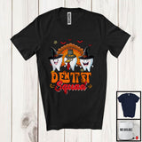 MacnyStore - Dentist Squad; Amazing Thanksgiving Halloween Witch Turkey; Careers Jobs Group T-Shirt