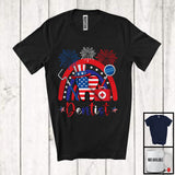 MacnyStore - Dentist, Amazing 4th Of July American Flag Hat Rainbow Lover, Careers Patriotic Group T-Shirt