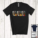 MacnyStore - Dia De Los Muertos; Sarcastic Three Glasses Of Whiskey Sugar Skull Mexican; Drunker Drinking T-Shirt