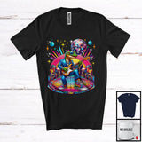 MacnyStore - Disco Gecko Playing Guitar; Cheerful Guitarist Gecko Music Lover; Matching Wild Animal T-Shirt