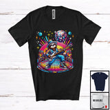 MacnyStore - Disco Sloth Playing Guitar; Cheerful Guitarist Sloth Music Lover; Matching Wild Animal T-Shirt