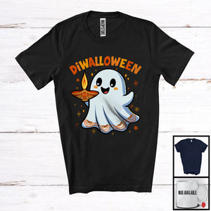 MacnyStore - Diwalloween; Adorable Diwali Halloween Boo Ghost Lights; Deepavali Family Group T-Shirt