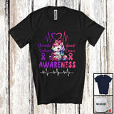 MacnyStore - Domestic Violence And Breast Cancer Awareness; Adorable Unicorn Ribbon; Warrior Group T-Shirt