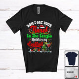 MacnyStore - Don't Get Your Tinsel In The Tangle Holding My Cocktail, Joyful Christmas Santa, Drinking Drunker T-Shirt