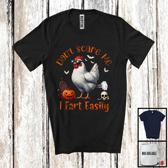 MacnyStore - Don't Scare Me I Fart Easily, Adorable Halloween Costume Chicken Boo Fart, Family Group T-Shirt