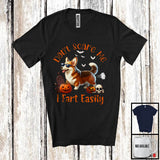 MacnyStore - Don't Scare Me I Fart Easily, Adorable Halloween Costume Corgi Boo Fart, Family Group T-Shirt