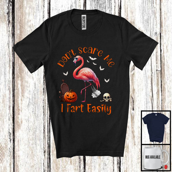 MacnyStore - Don't Scare Me I Fart Easily, Adorable Halloween Costume Flamingo Boo Fart, Family Group T-Shirt