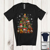 MacnyStore - ELF Reindeer Santa Poops Christmas Tree; Amazing X-mas Tree Lights Snowing; Family Group T-Shirt