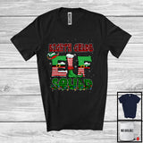 MacnyStore - Eighth Grade Elf Squad; Awesome Christmas Lights Plaid Elf Lover; Students Teacher Group T-Shirt