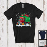 MacnyStore - Elf Driving Truck, Adorable Christmas Snowing ELF Lover, Matching X-mas Driver Team T-Shirt