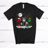 MacnyStore - Elf Reindeer Santa Dandelion With Snowman; Awesome Christmas Snow Dandelion; Flowers Family T-Shirt