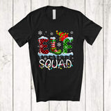 MacnyStore - Elf Squad; Amazing Christmas Lights Snow Elf Plaid; Matching X-mas Family Group T-Shirt