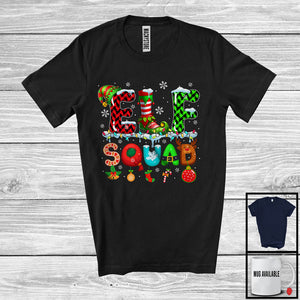 MacnyStore - Elf Squad; Wonderful Christmas Simple Elf Costume; Pajamas X-mas Family Group T-Shirt