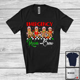 MacnyStore - Emergency Room Crew; Adorable Christmas Four Gingerbreads; Emergency Room Nurse Group T-Shirt