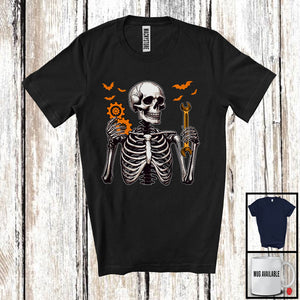 MacnyStore - Engineer Skeleton, Scary Halloween Costume Skeleton Skull Lover, Proud Careers Group T-Shirt