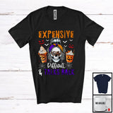 MacnyStore - Expensive Difficult And Talks Back; Sarcastic Halloween Mama Skeleton Skull; Coffee Cream Lover T-Shirt