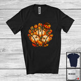 MacnyStore - Fall Autumn Leaves Pumpkin Scallop Shape; Amazing Thanksgiving Sea Animal; Family Group T-Shirt