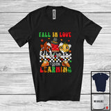 MacnyStore - Fall In Love With Learning; Wonderful Thanksgiving Pumpkin Study Students Driver; Family Group T-Shirt