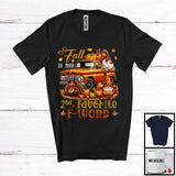 MacnyStore - Fall Is My 2nd Favorite F-Word, Lovely Thanksgiving Chicken On Pickup Truck, Gnome Turkey Pumpkin T-Shirt