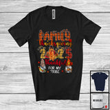 MacnyStore - Family Thanksgiving 2025 Thankful; Lovely Gnomes Golden Retriever Turkey Crew; Family Group T-Shirt